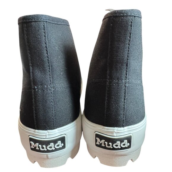 Mudd Women's Jupiter Black High-Top Canvas Sneakers Sz 10 New - Picture 4 of 7